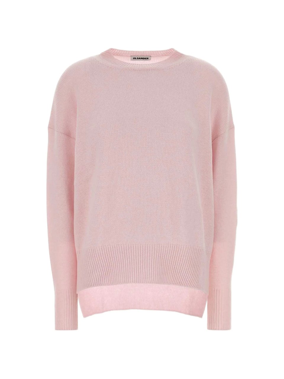 Jil Sander Pastel Pink Cashmere Crewneck Sweater Roze