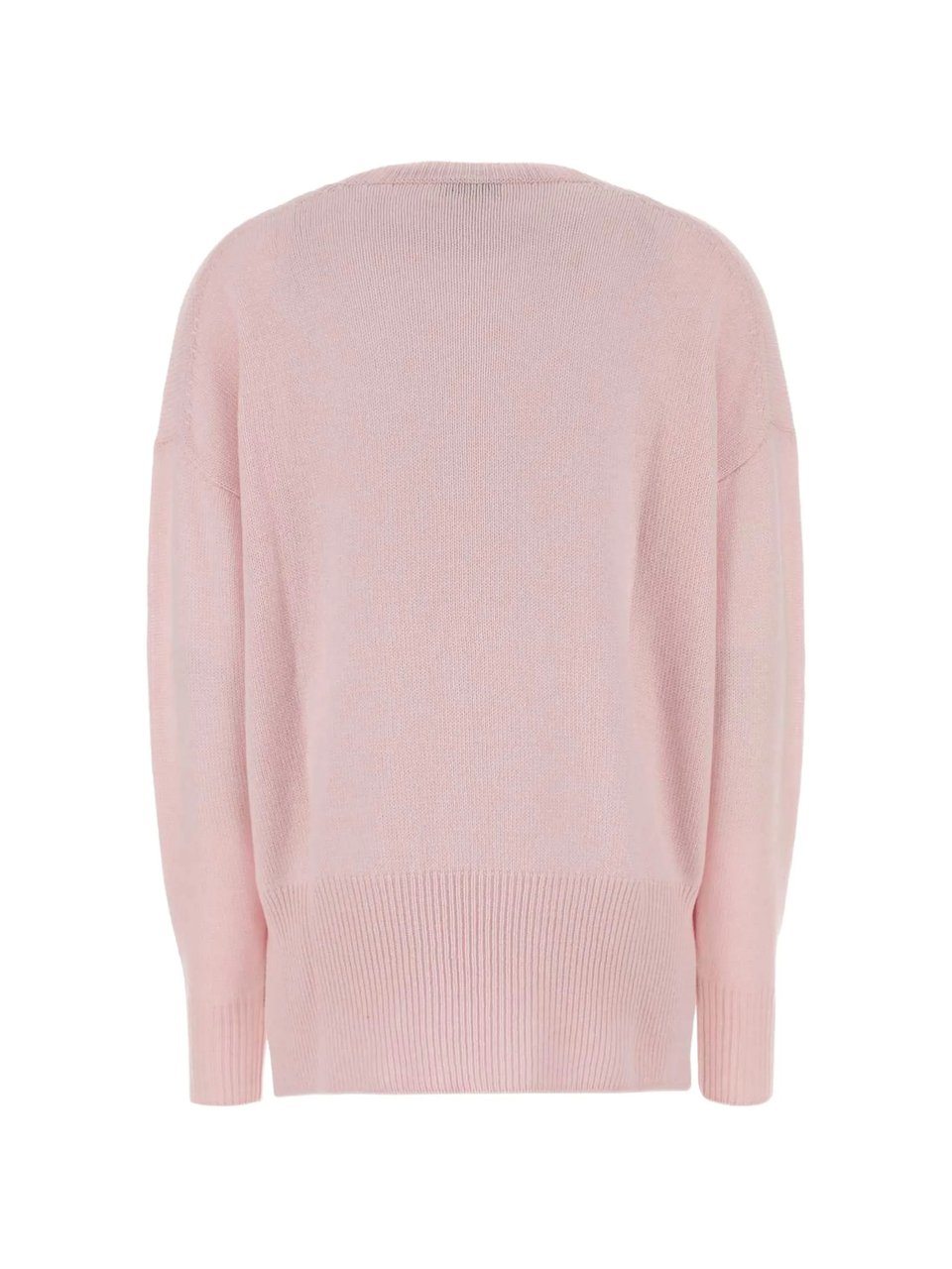 Jil Sander Pastel Pink Cashmere Crewneck Sweater Roze