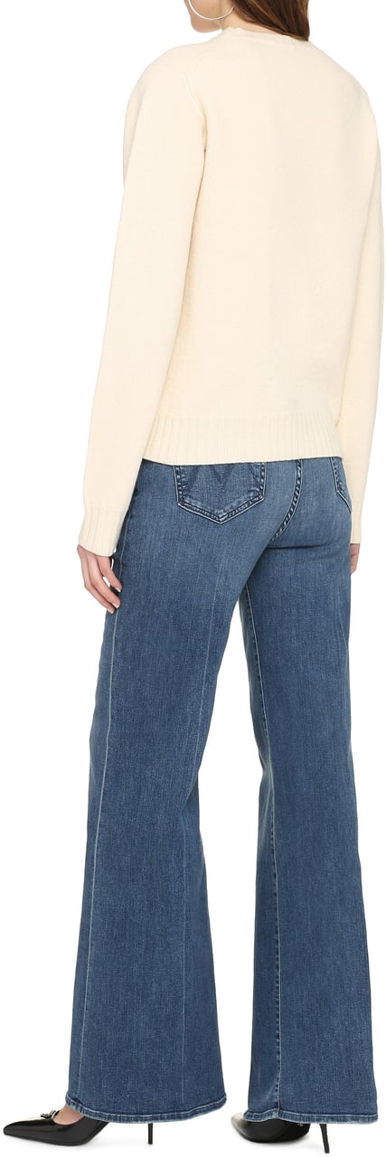 Jil Sander Crew-neck wool sweater Neutraal