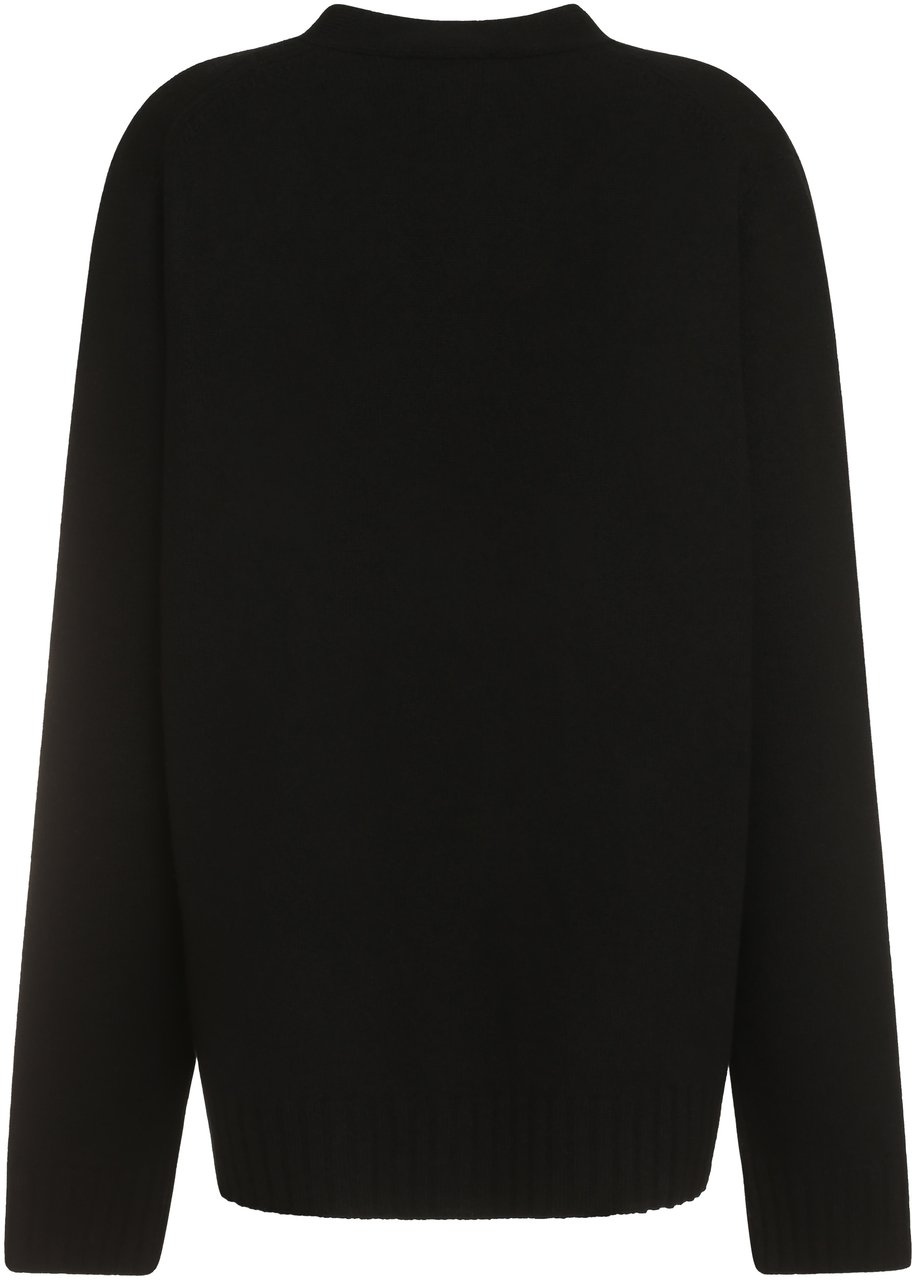 Jil Sander Wool cardigan Zwart