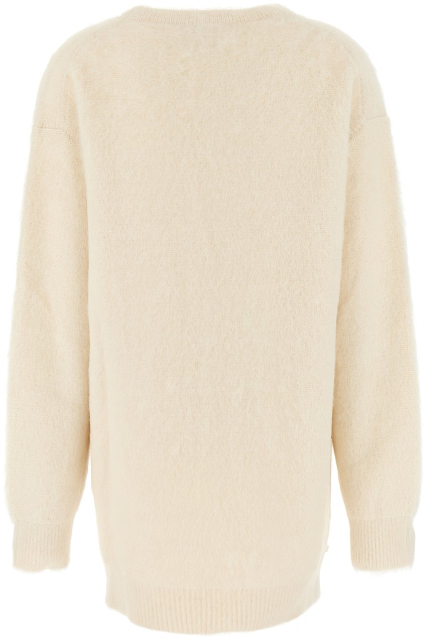 Jil Sander Jil Sander Ivory alpaca blend oversize sweater Neutraal
