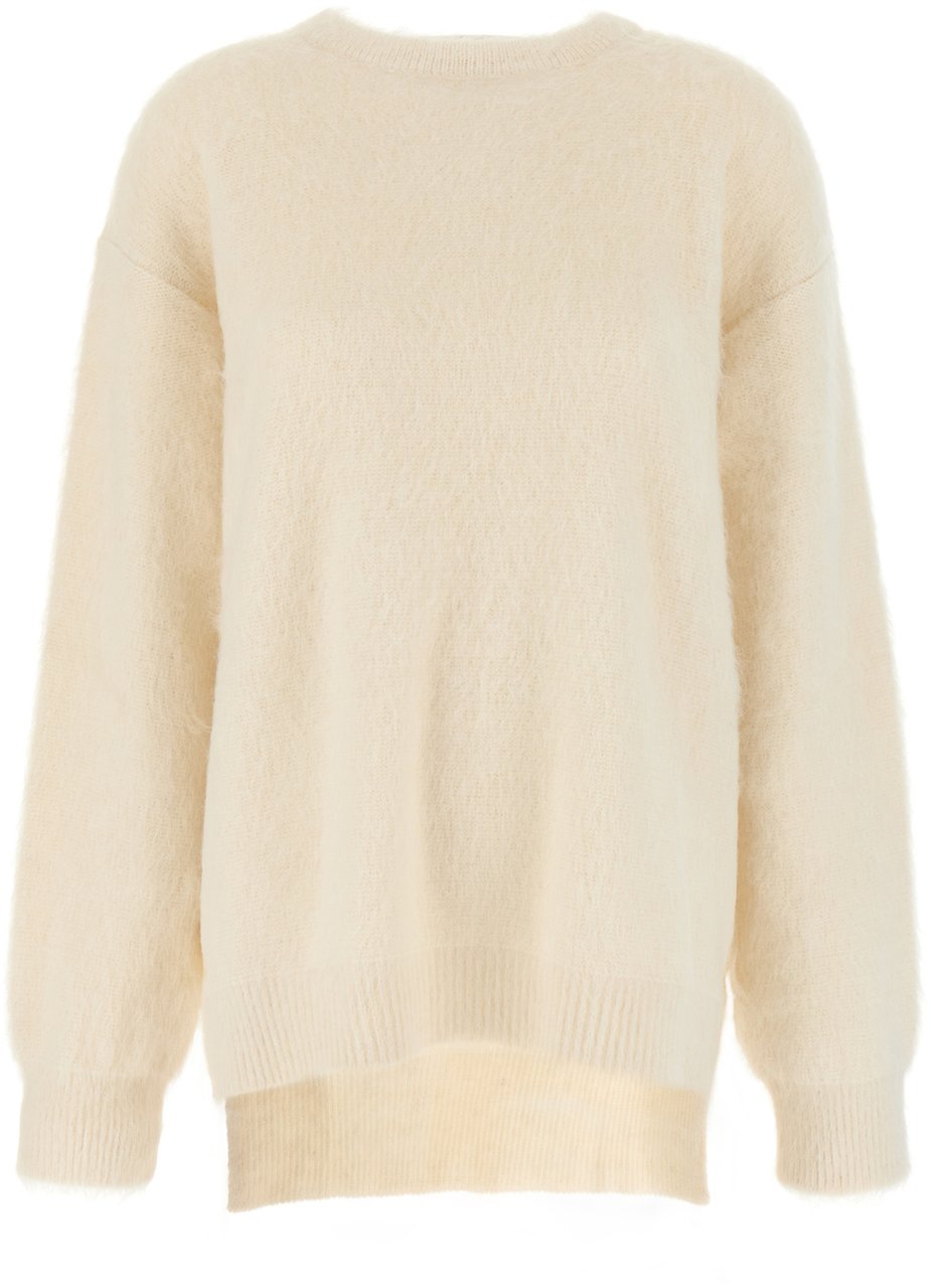 Jil Sander Jil Sander Ivory alpaca blend oversize sweater Neutraal