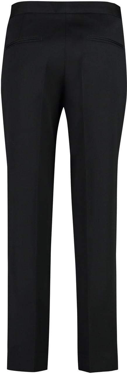 Jil Sander Wool cropped trousers Zwart