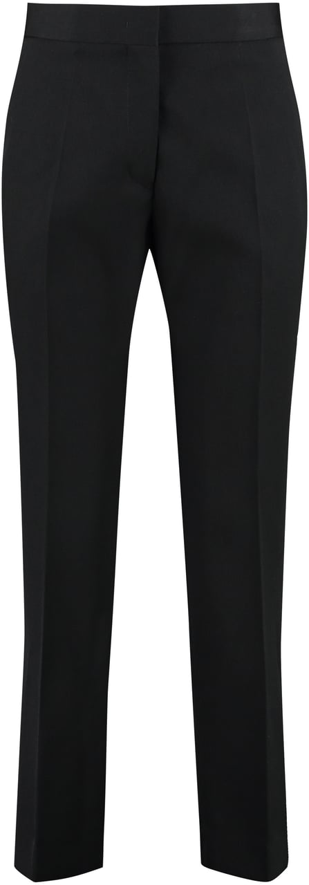 Jil Sander Wool cropped trousers Zwart