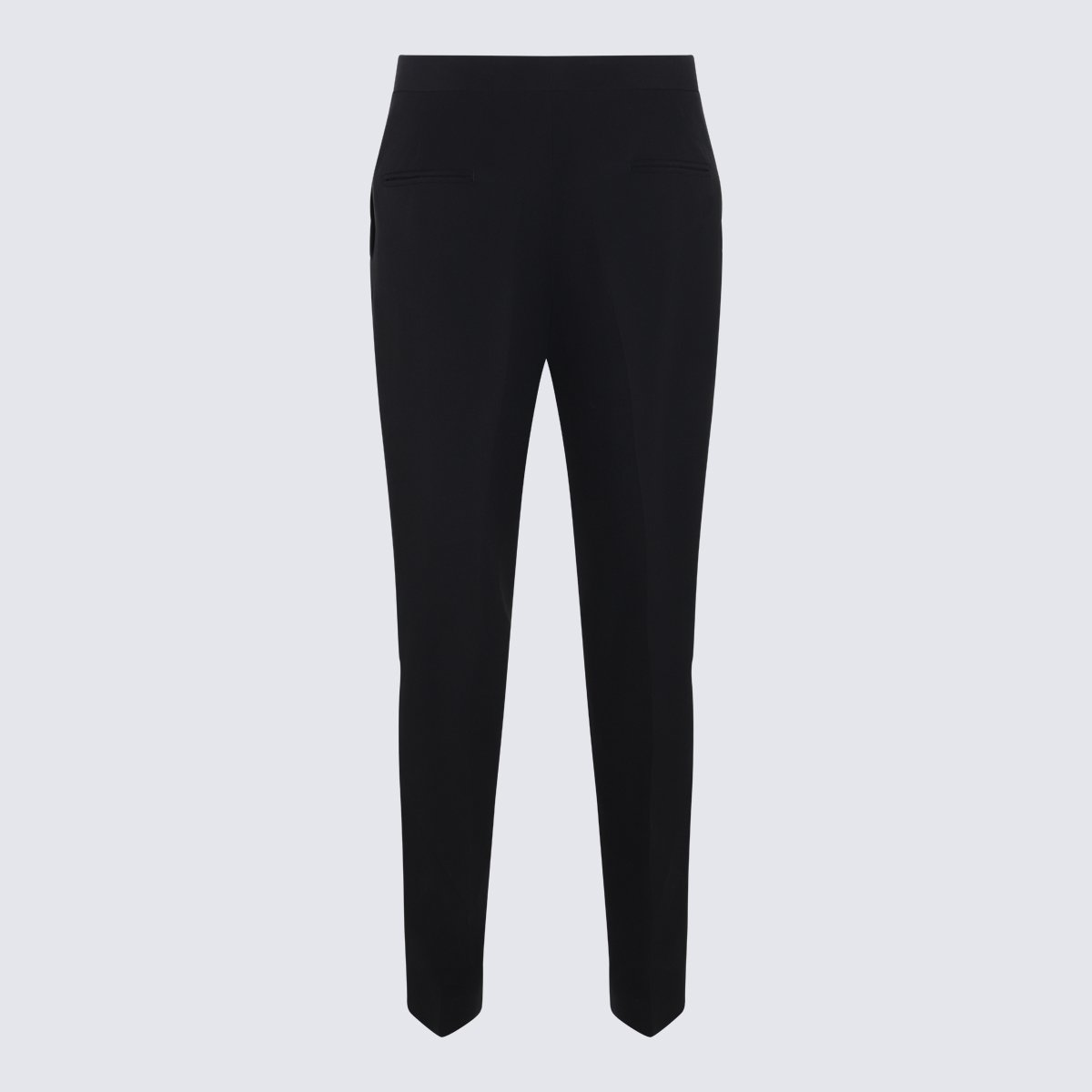 Jil Sander Tailored High-Waist Trousers With Tapered Legs Zwart