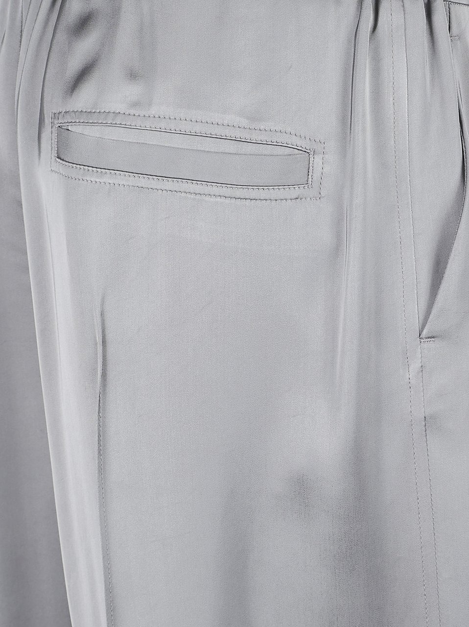 Jil Sander Silky Texture Trousers with Elegant Draping Grijs