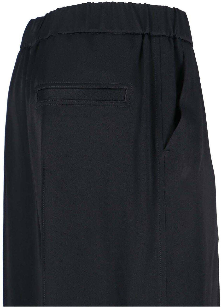 Jil Sander Tailored Wide-Leg Pants with Mid-Rise Waistband Zwart