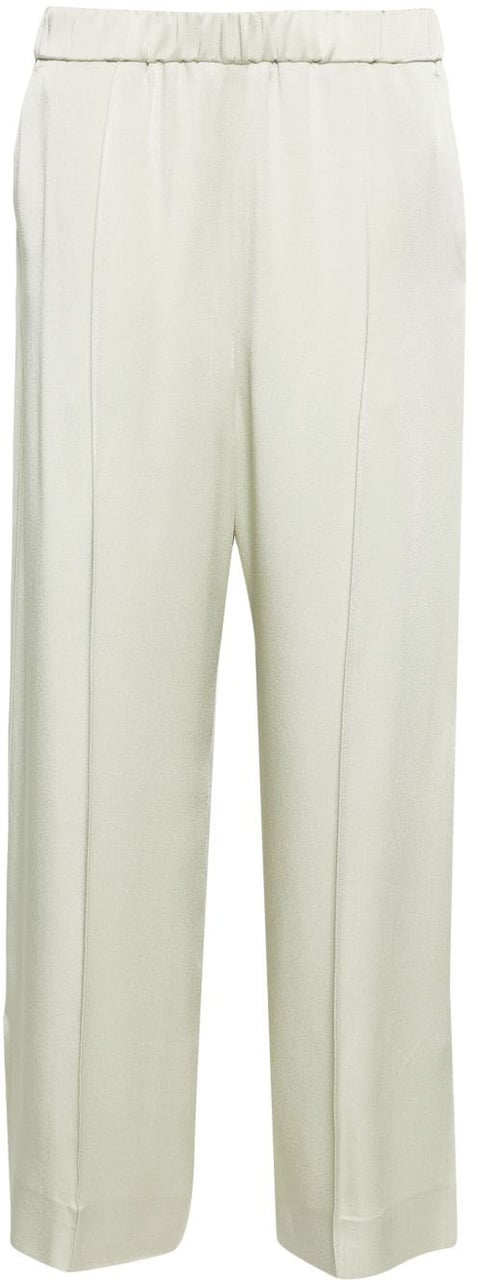 Jil Sander Trousers Verde Chiaro Groen