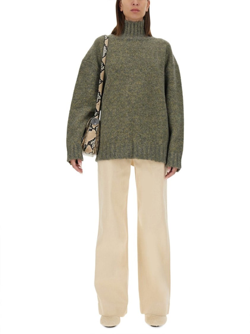 Jil Sander Regular-Fit Flared Pants With Classic Pockets Neutraal