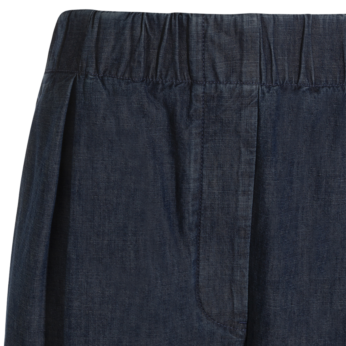 Jil Sander Wide-Leg Pants with Elastic Waistband Blauw