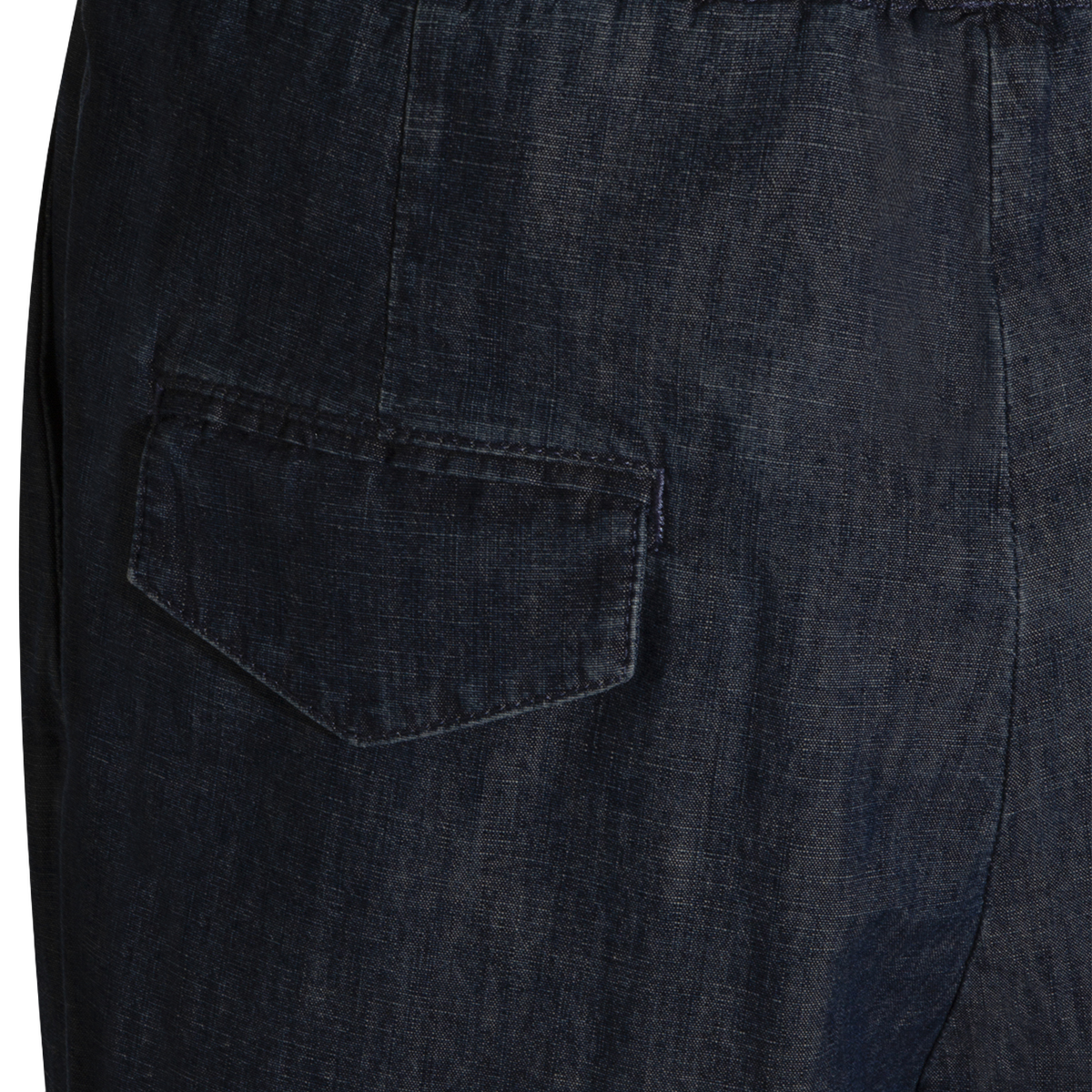 Jil Sander Wide-Leg Pants with Elastic Waistband Blauw