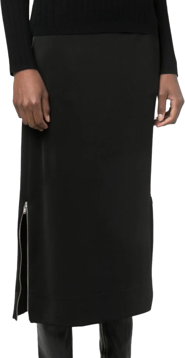 Jil Sander Long Skirt Black Zwart