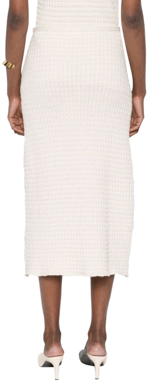 Jil Sander Midi Skirt White Wit
