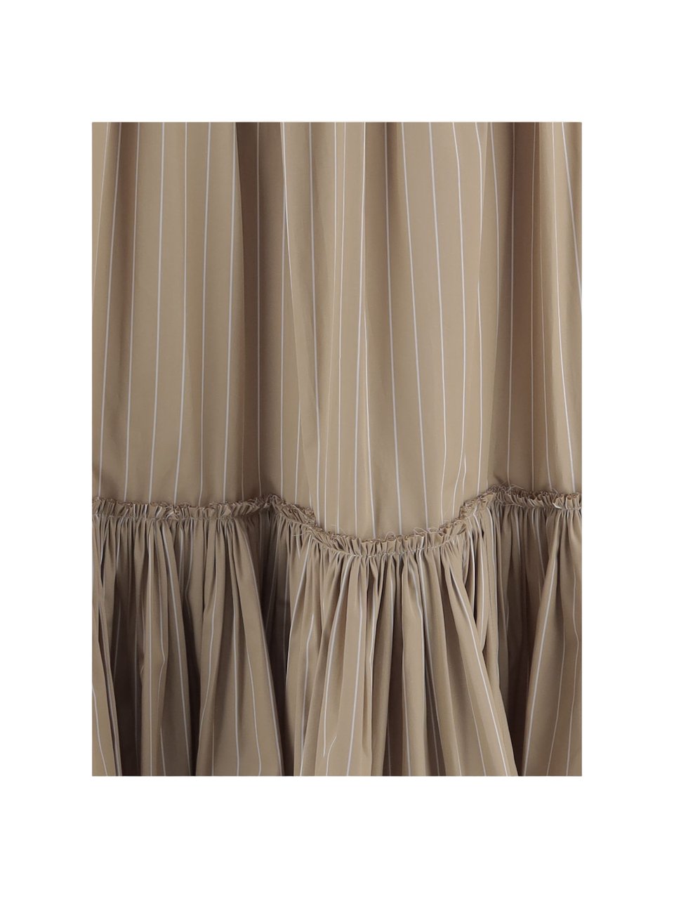 Jil Sander Cotton Skirt With Striped Pattern Roze