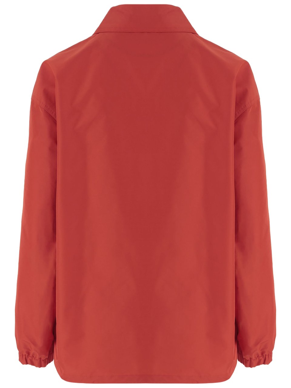 Jil Sander Nylon Jacket With Classic Collar And Logo Detail Oranje