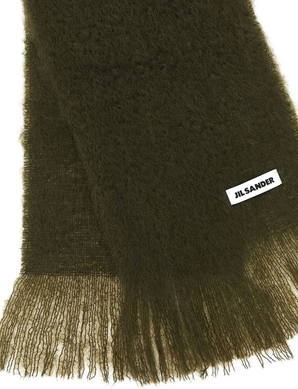 Jil Sander Scarfs Kaki Bruin