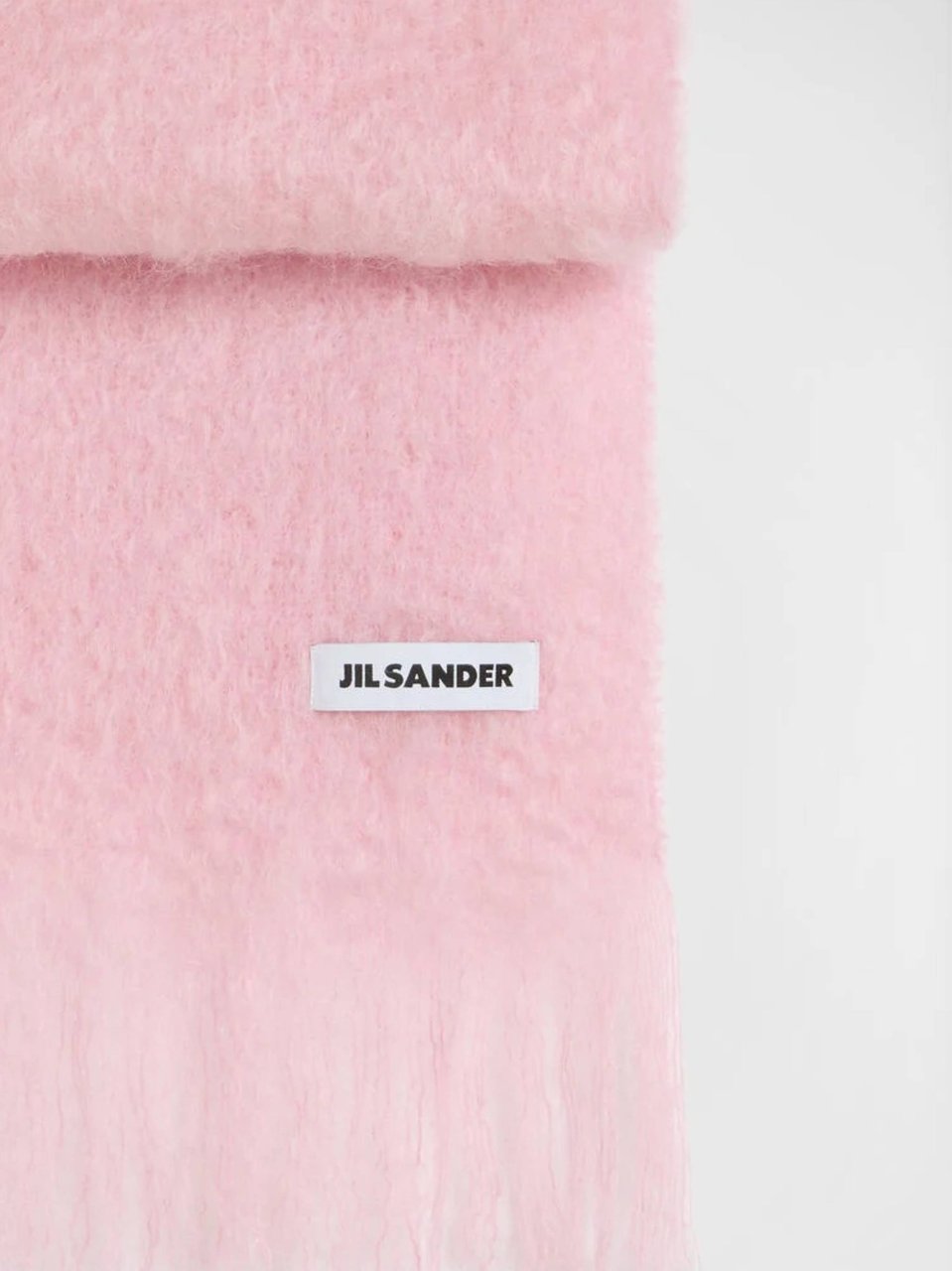 Jil Sander Pastel Pink Gradient Effect Scarf Roze