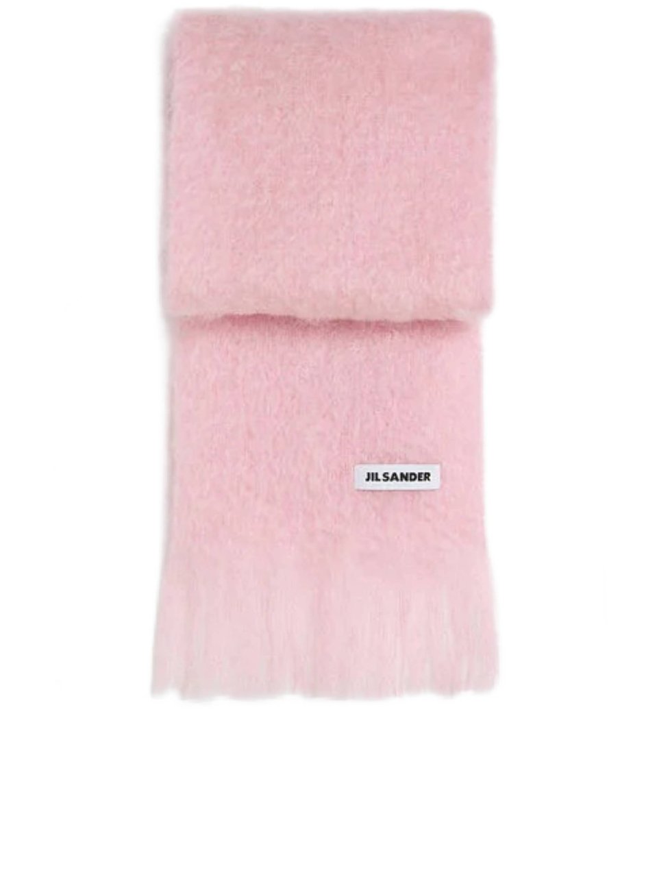 Jil Sander Pastel Pink Gradient Effect Scarf Roze