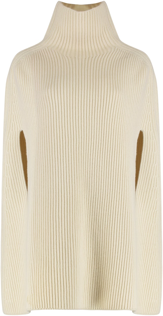 Jil Sander Wool cloak Wit