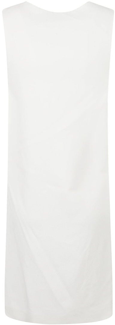 Jil Sander Sleeveless Dress With Round Neckline Wit