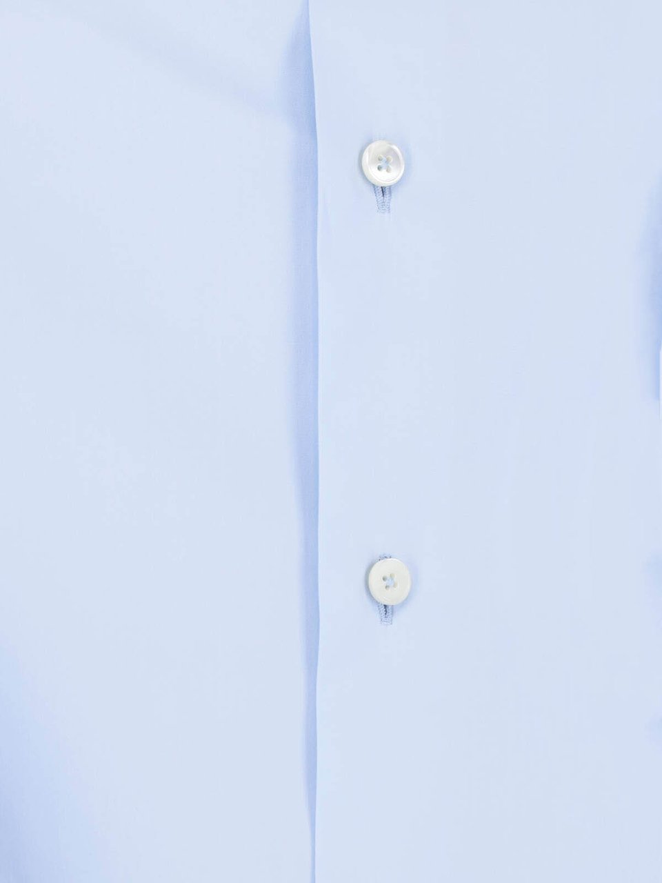 Jil Sander Light Blue Cotton Poplin Pointed Shirt Blauw
