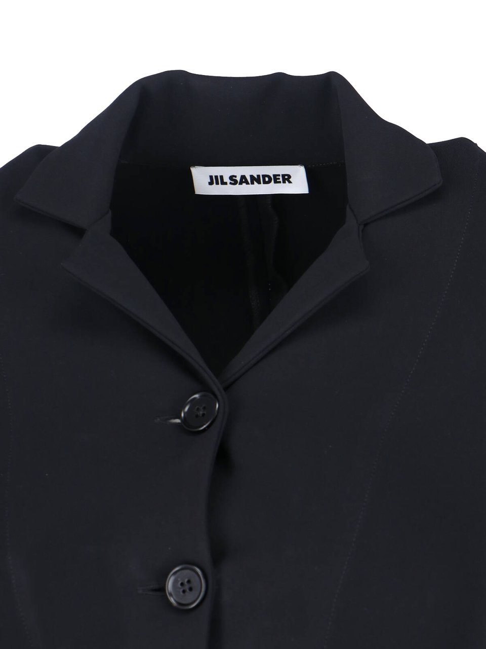 Jil Sander Camp Collar Shirt – Black Zwart