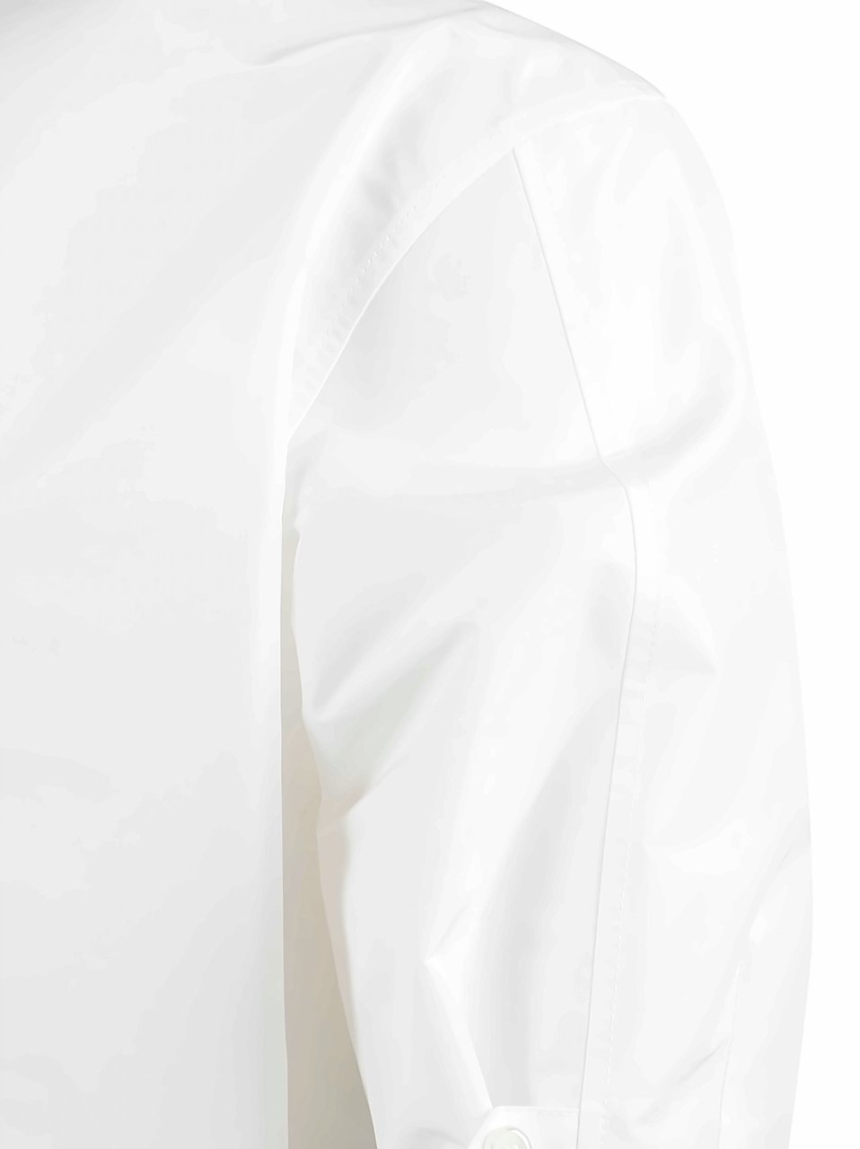 Jil Sander Crisp White Structured Short Sleeve Shirt Wit