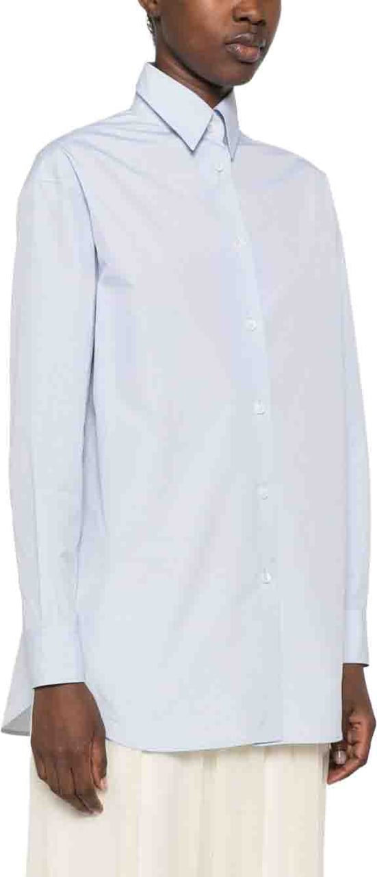 Jil Sander Shirts Light Blue Lichtblauw