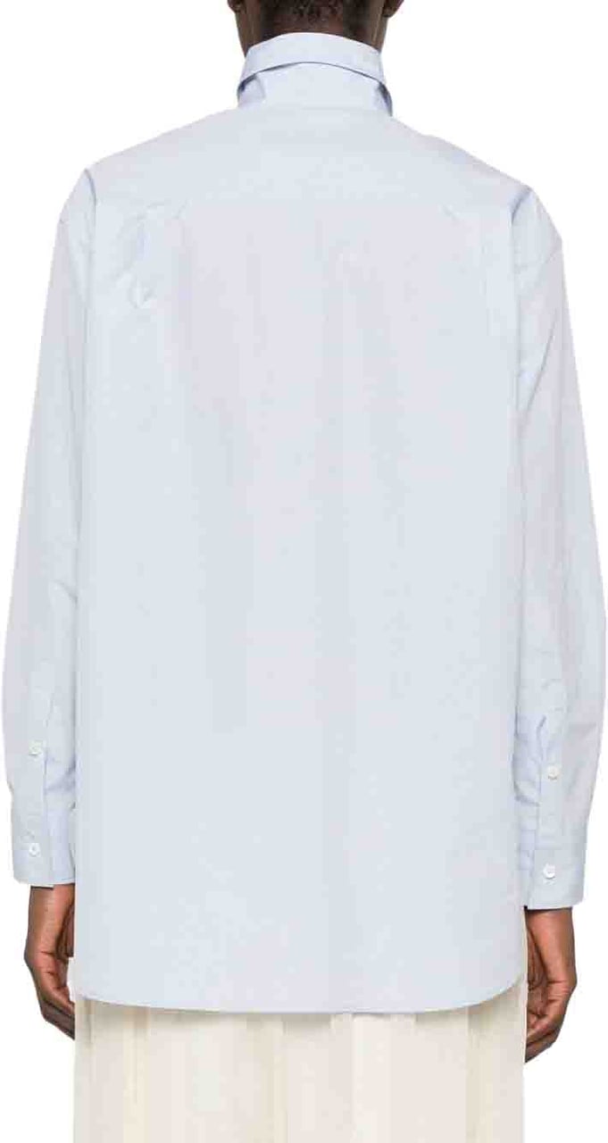 Jil Sander Shirts Light Blue Lichtblauw