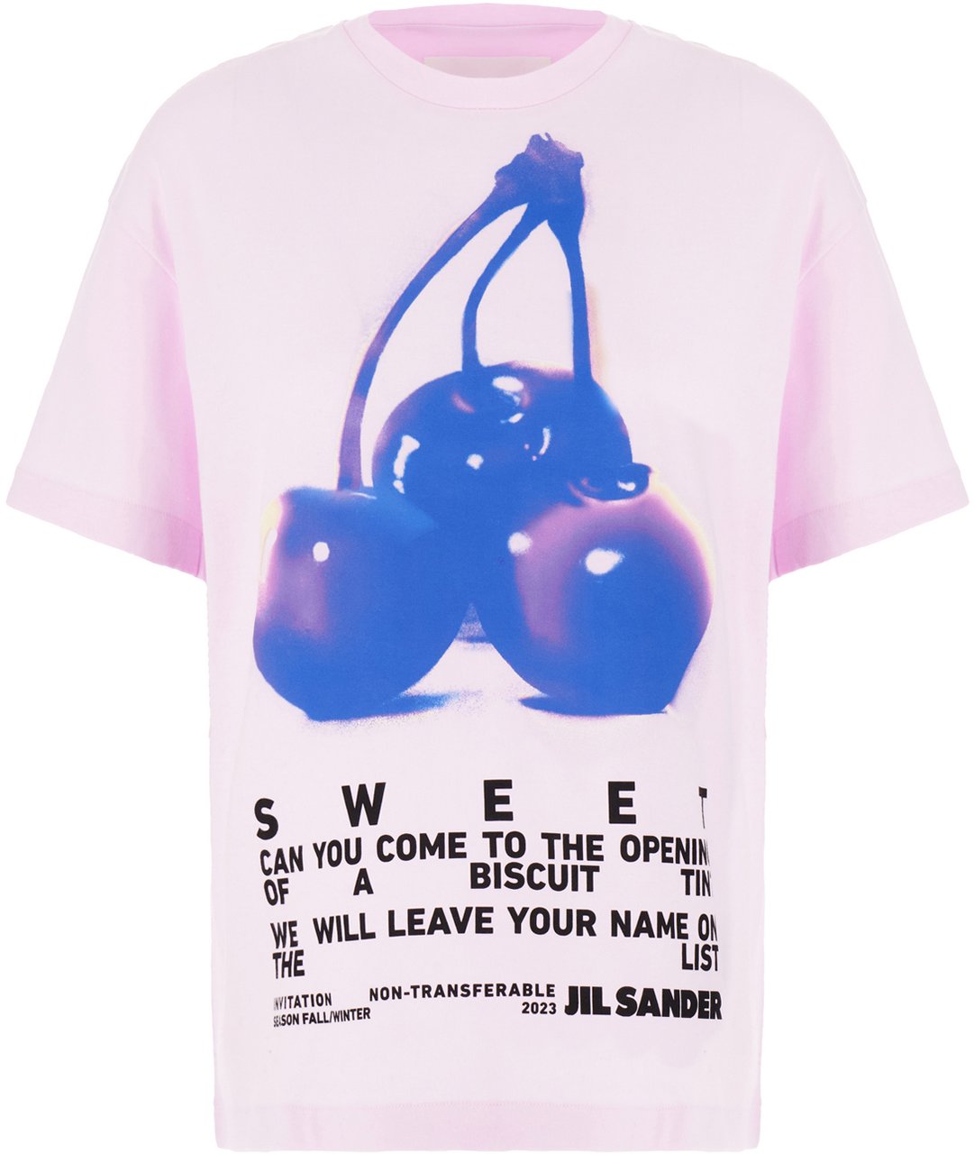 Jil Sander Jil Sander Pastel green cotton oversize t-shirt Roze