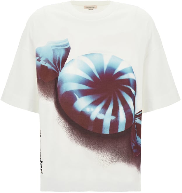 Jil Sander Jil Sander Ivory cotton oversize t-shirt Neutraal