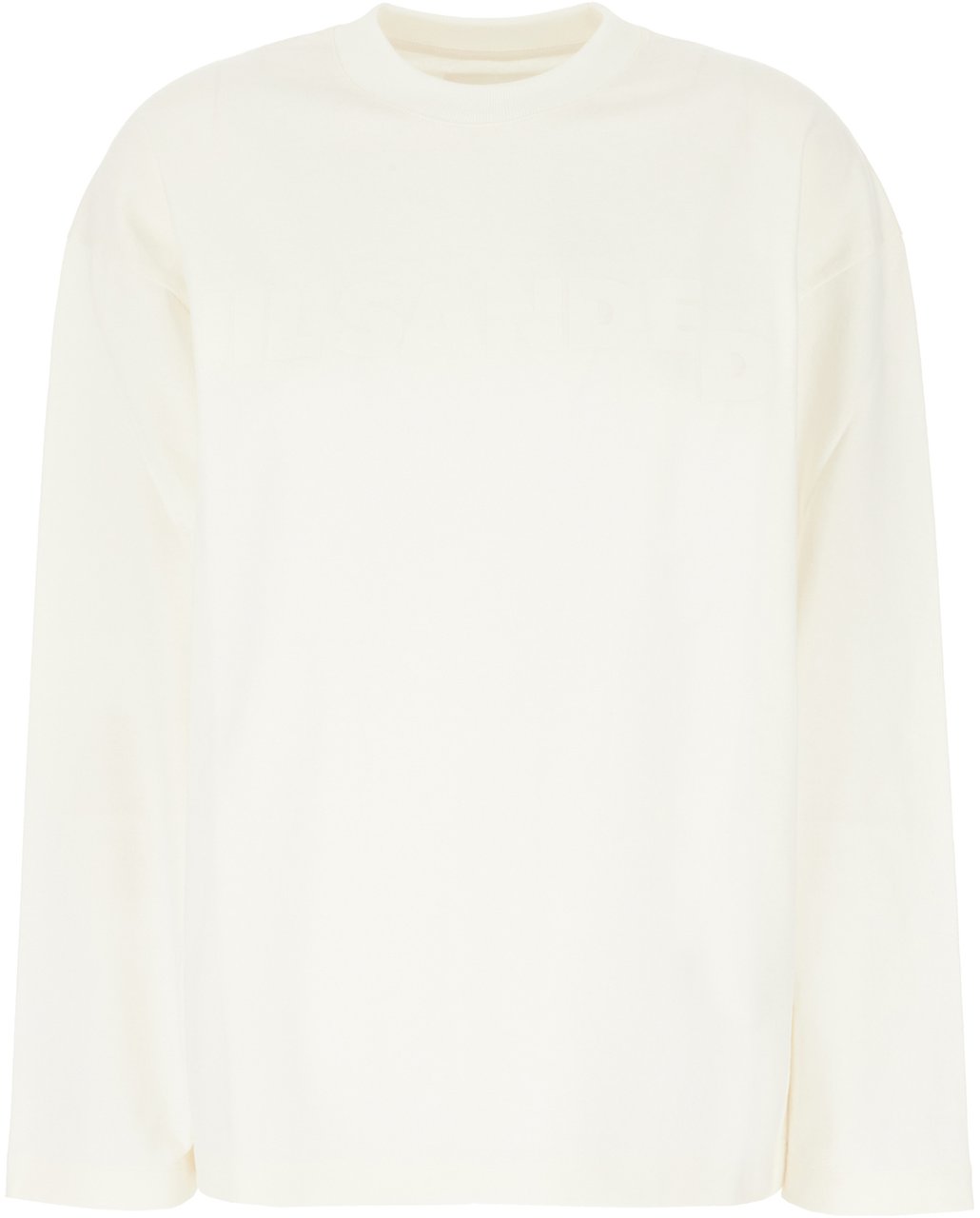 Jil Sander Jil Sander Ivory cotton oversize t-shirt Neutraal