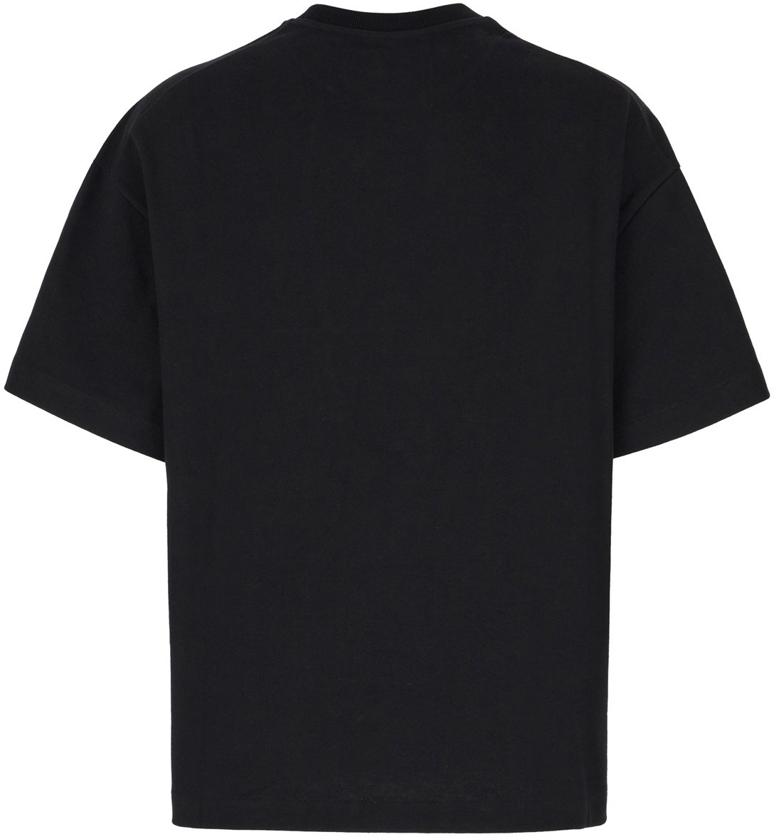 Jil Sander Jil Sander Black cotton oversize t-shirt Zwart