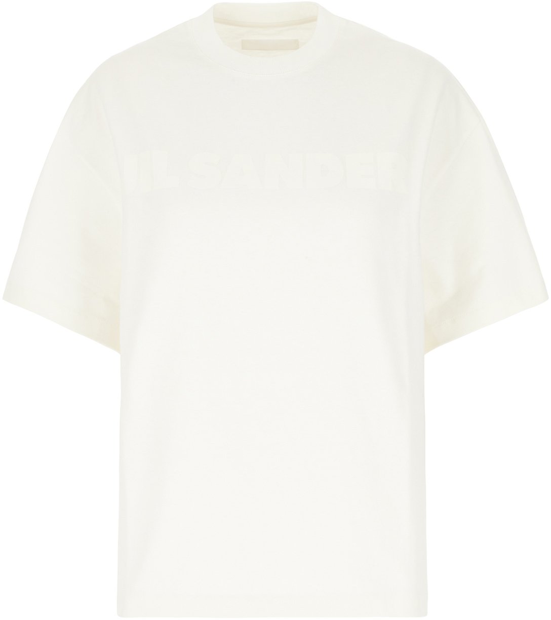 Jil Sander Jil Sander Ivory cotton t-shirt Neutraal
