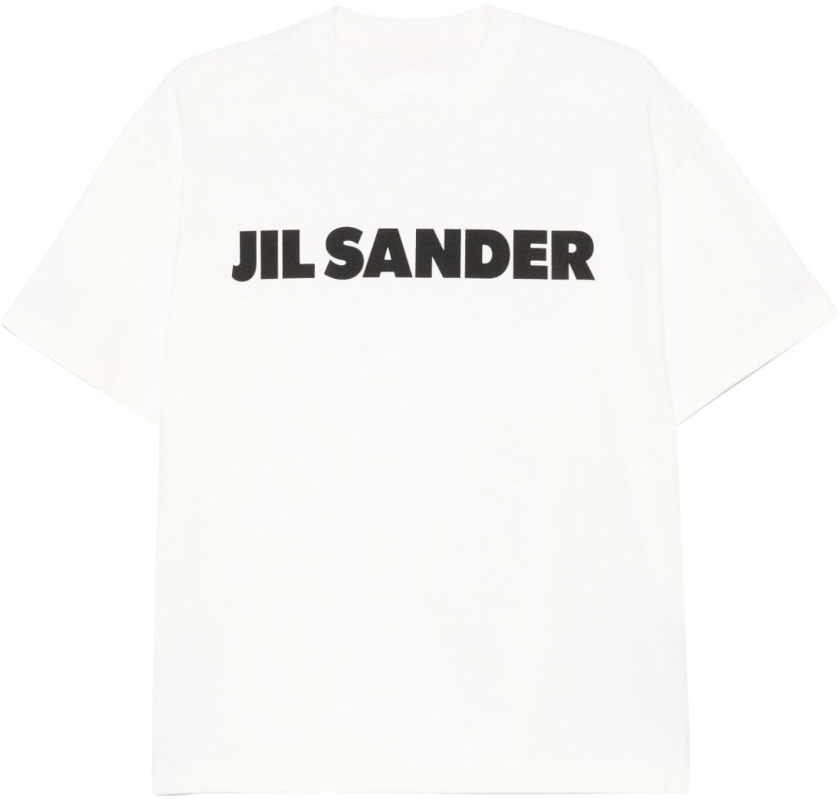Jil Sander Logo T-shirt Porcelain White Wit