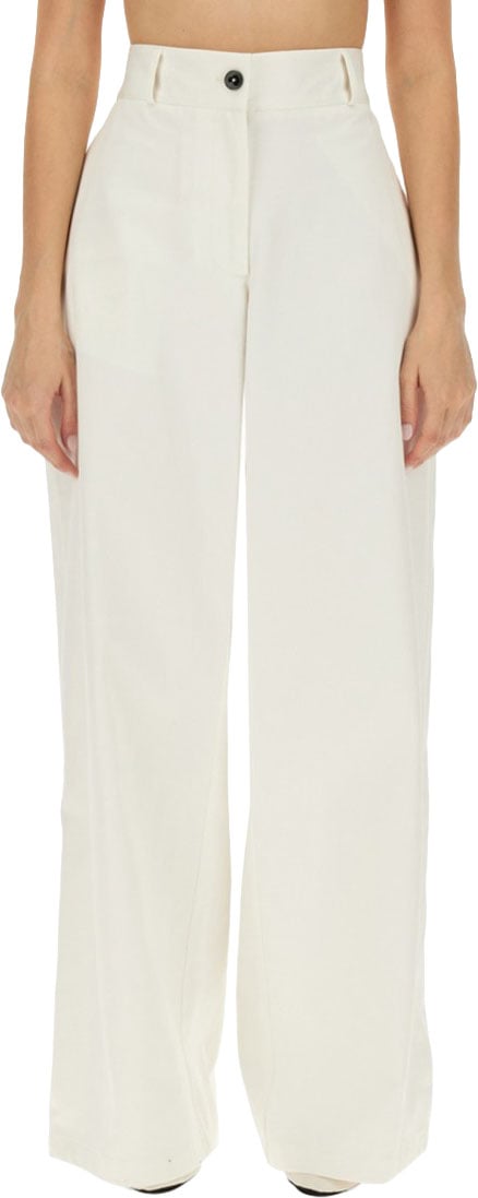 Jil Sander High-Waisted Wide Leg Pants With Clean Lines Wit