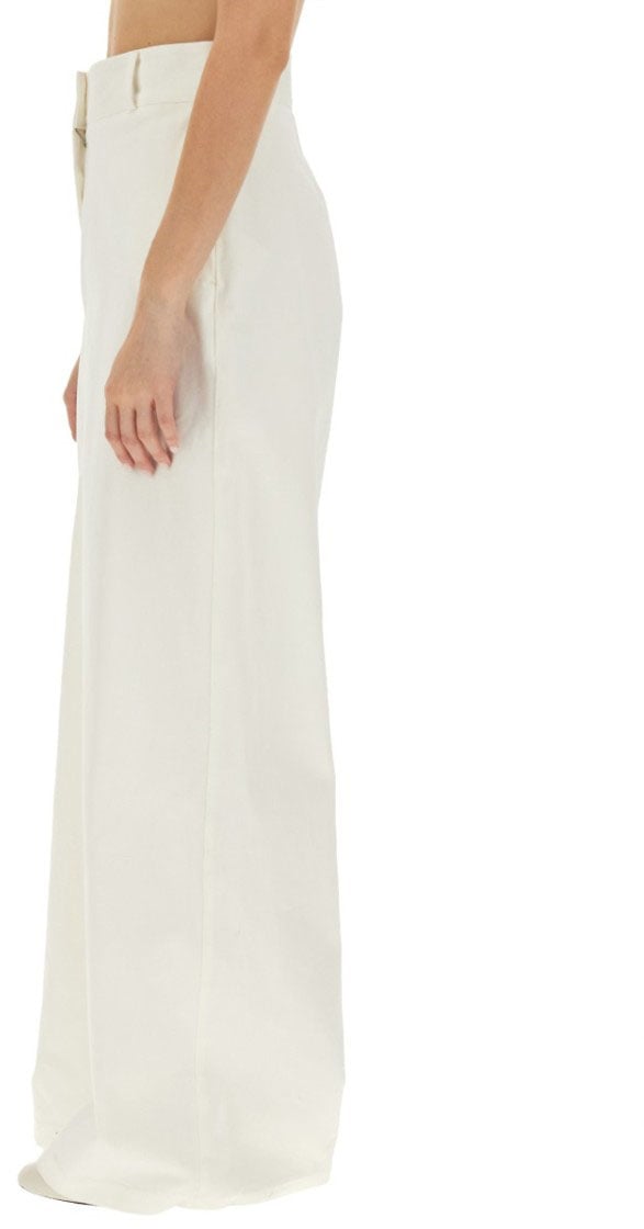 Jil Sander High-Waisted Wide Leg Pants With Clean Lines Wit