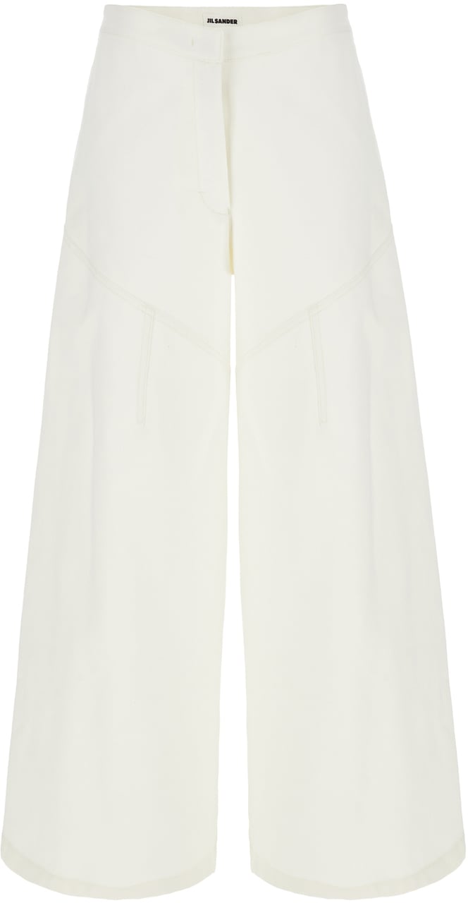 Jil Sander Jil Sander Ivory denim jeans Wit