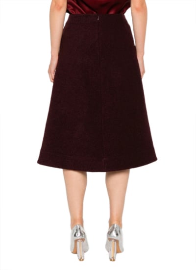 Jil Sander Skirt Burgundy Rood