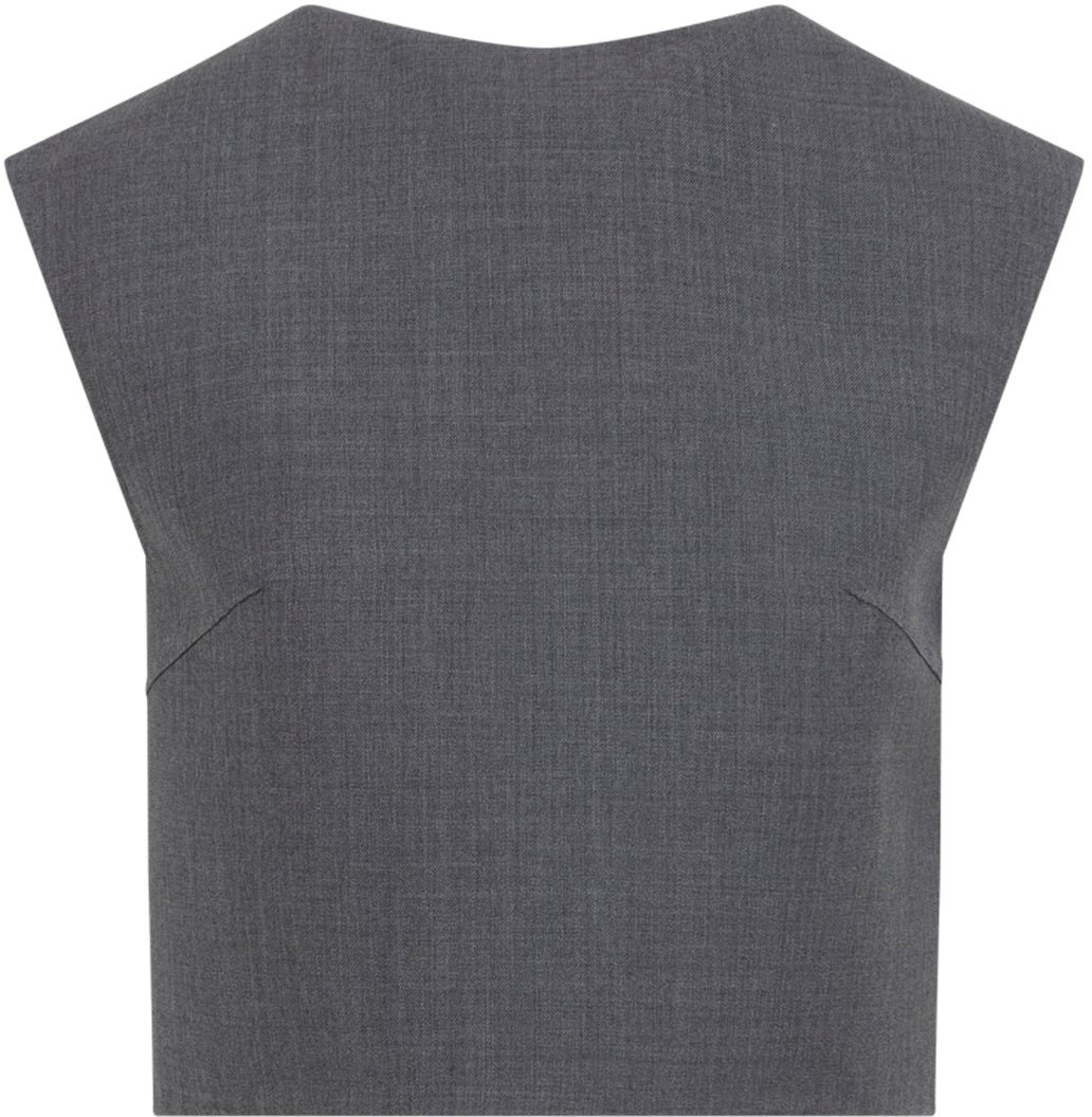 Jil Sander Wool And Silk Top Divers