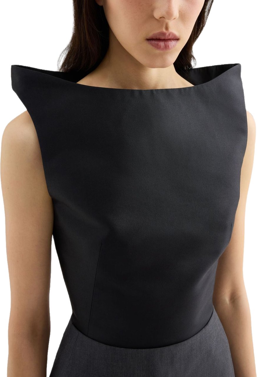 Jil Sander Top Black Zwart