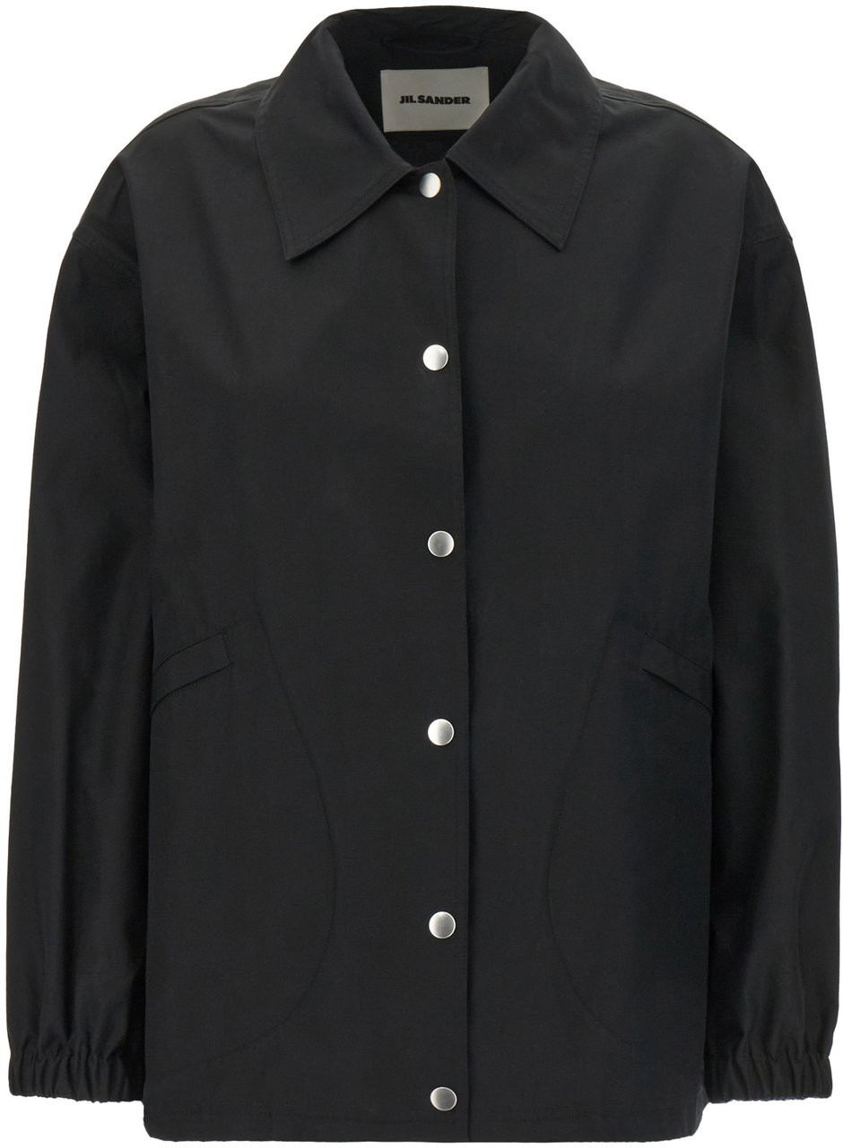 Jil Sander Jil Sander Black cotton jacket Zwart