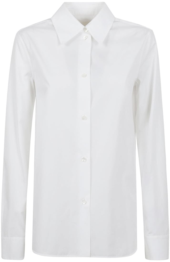 Jil Sander Minimalist Cotton Shirt With Button Closure Wit