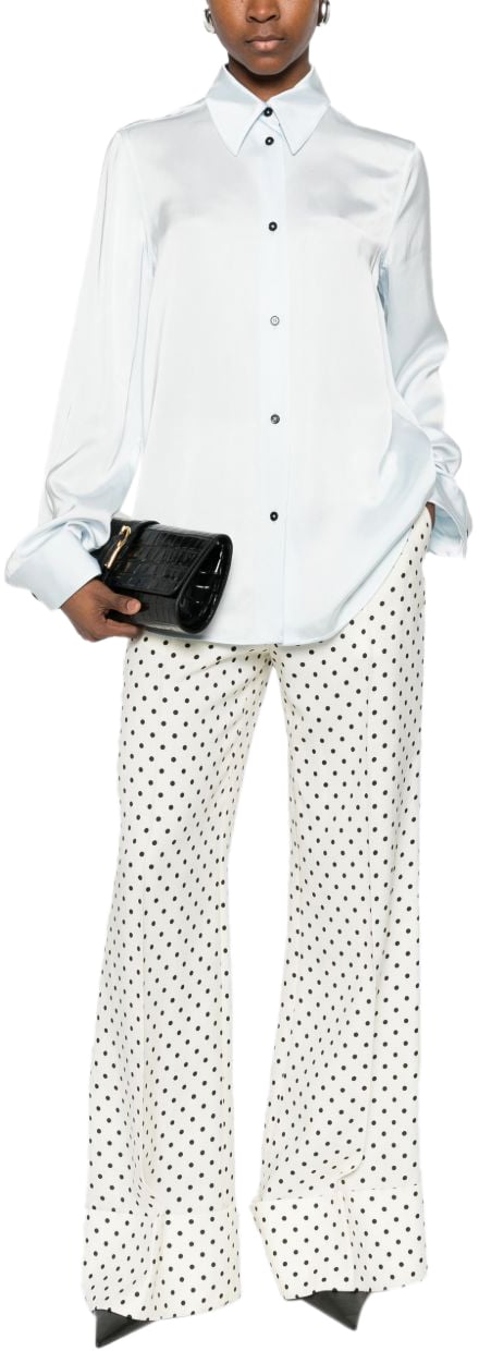 Jil Sander Shirts Clear Blue Blauw