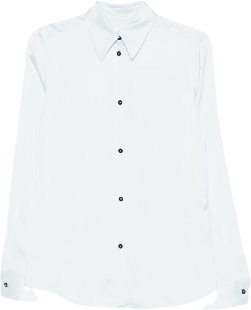 Jil Sander Shirts Clear Blue Blauw