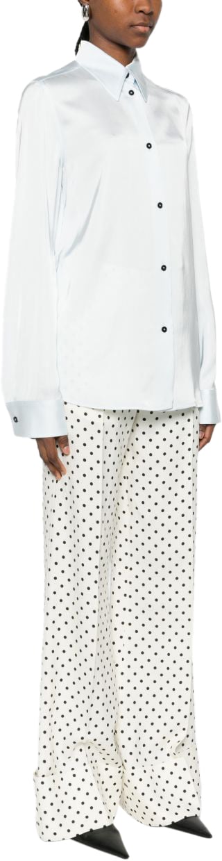 Jil Sander Shirts Clear Blue Blauw