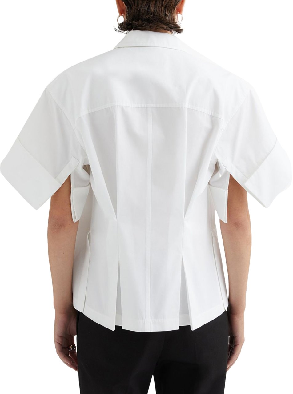 Jil Sander Origami Shirt Optic White Wit