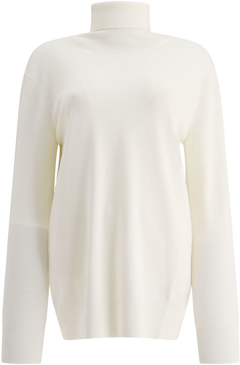 Jil Sander Lighweight turtleneck sweater Wit