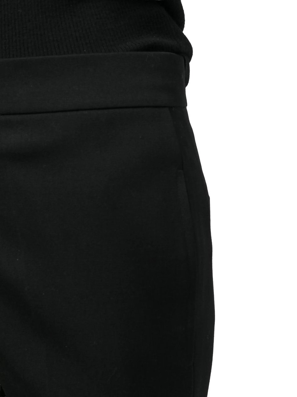 Jil Sander Black Trouser 01 Tailored Bootcut Trousers Zwart
