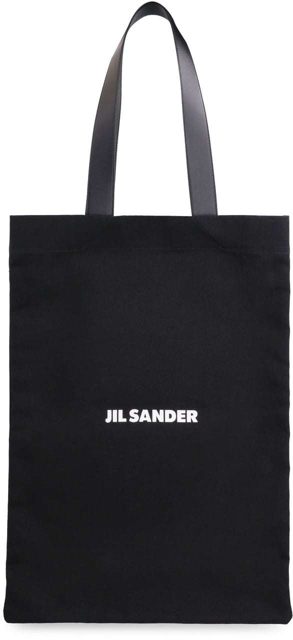 Jil Sander Canvas tote bag Zwart
